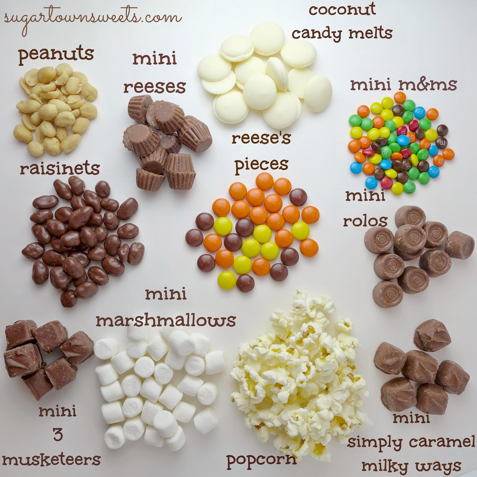 Sugartown Sweets Popcorn Mix Recipe aka Kitchen Sink Snack Mix!