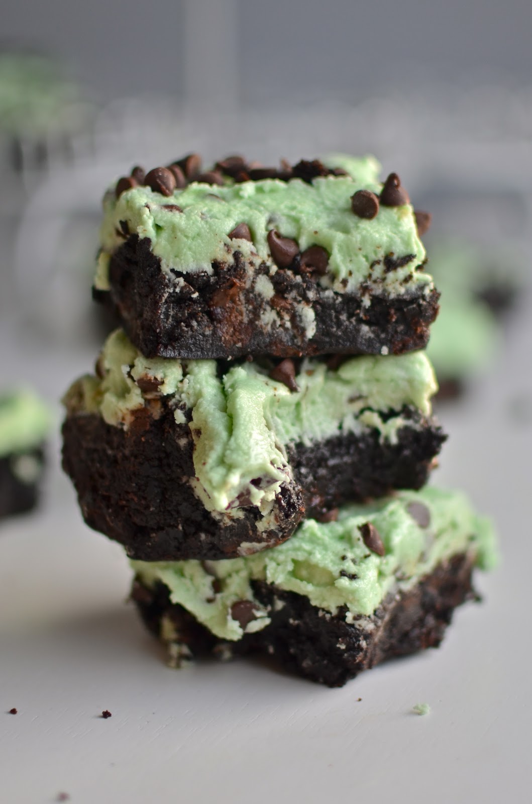 Yammie's Noshery Mint Chocolate Chip Brownies