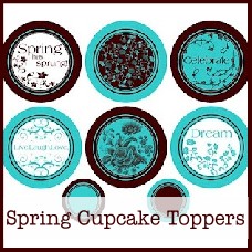 spring cupcake toppers