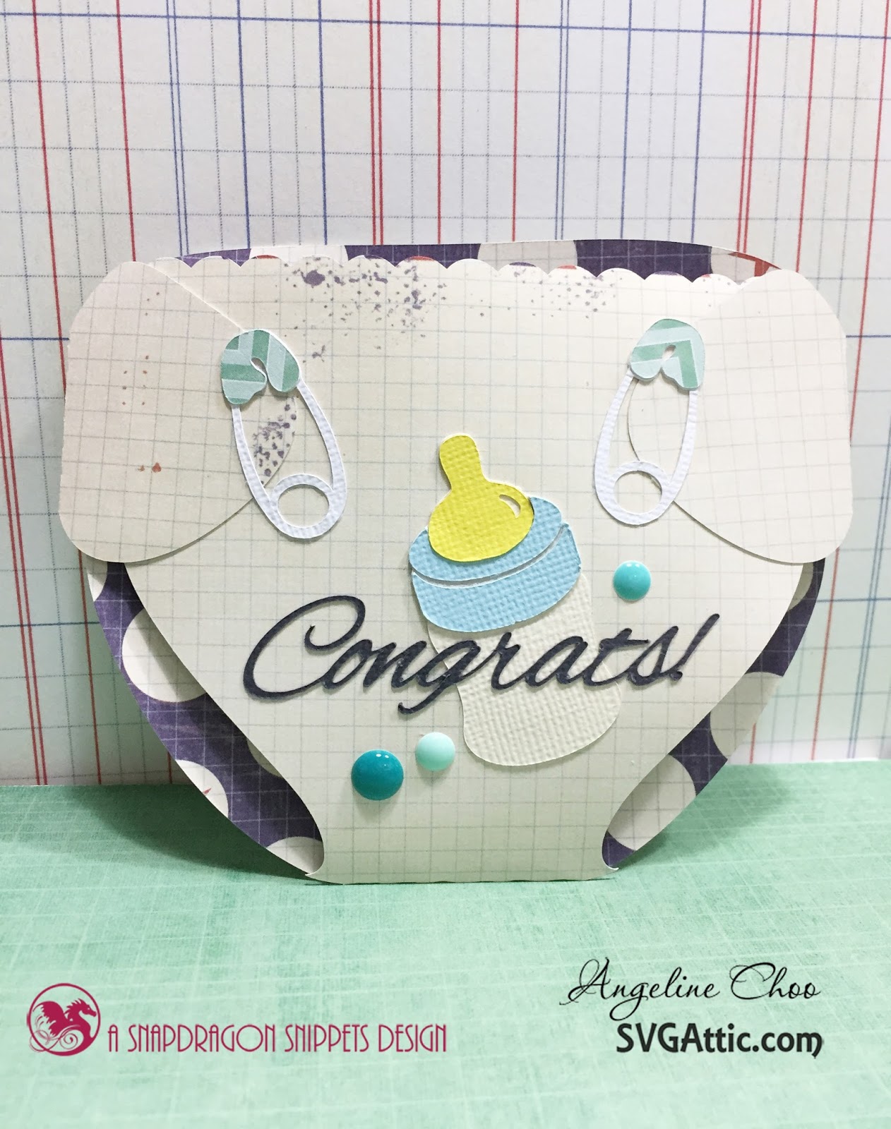 Baby's Diaper card Scrappy Scrappy