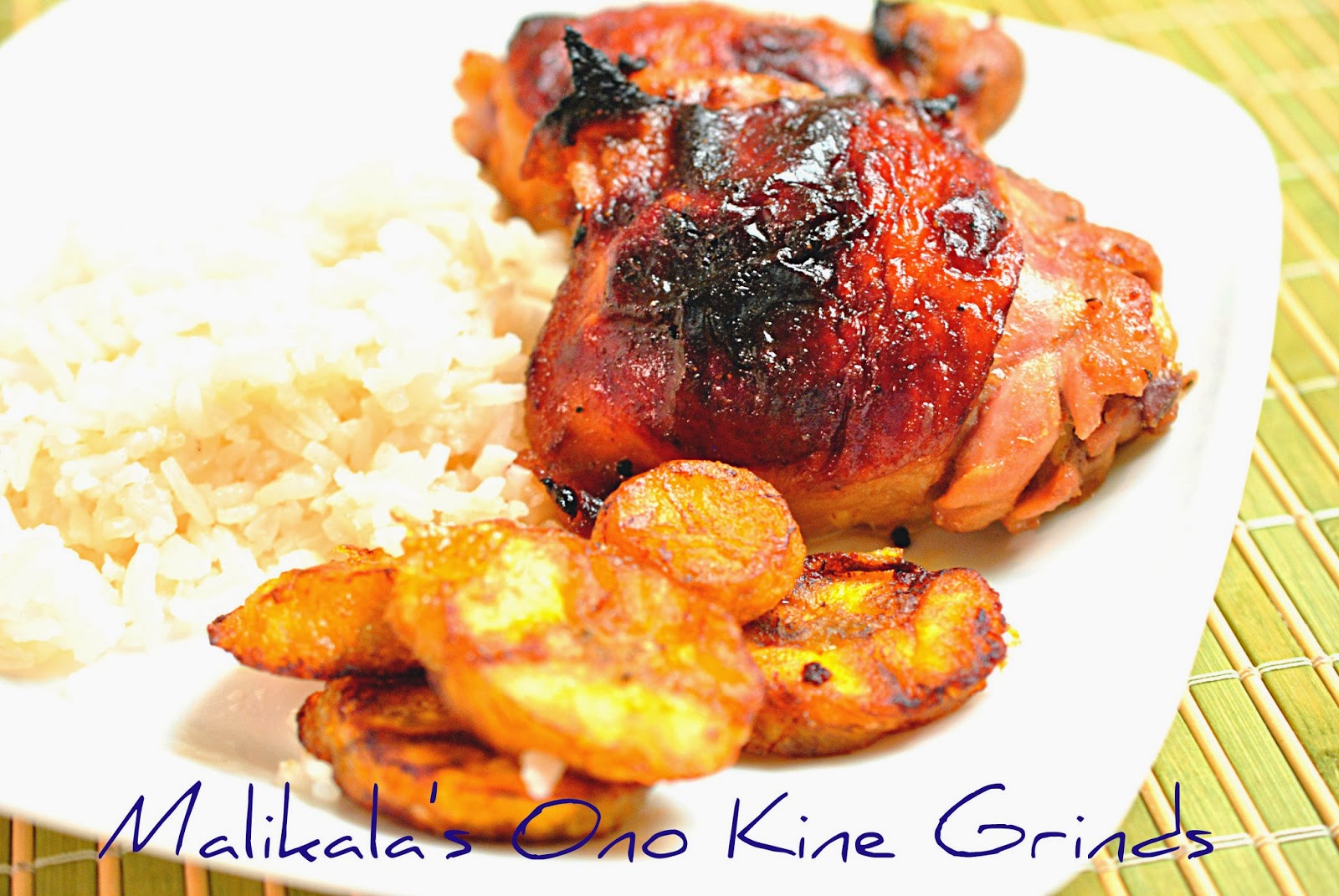 Malikala's Ono Kine Grinds Cuban Garlic Chicken