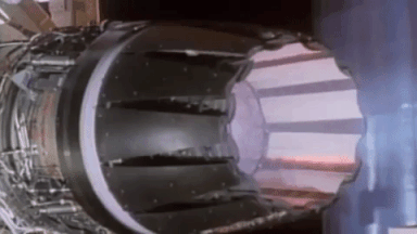daily timewaster: Afterburning turbofan jet engine with axisymmetrical ...
