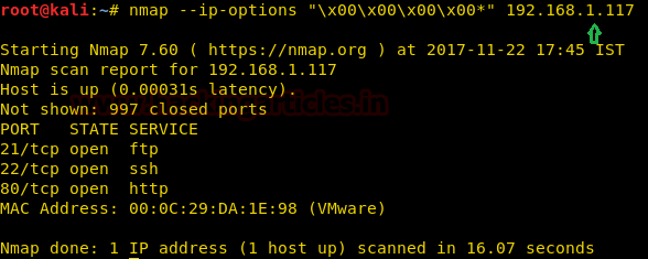 Nmap advanced firewall scanning
