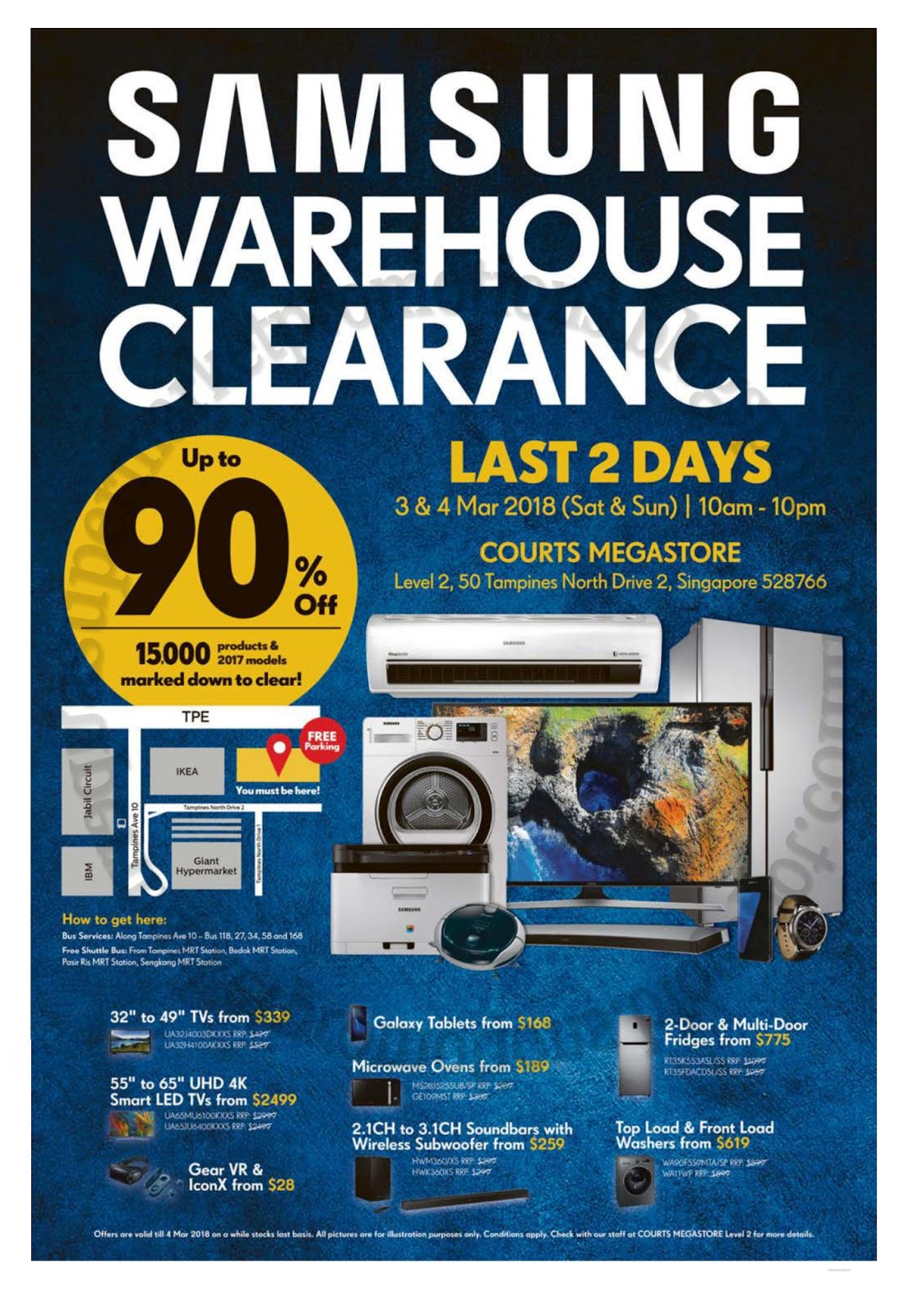 Samsung Warehouse Sale 03 04 March 2018 Supermarket Promotions