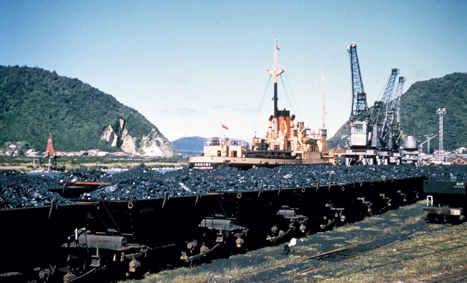 transpress nz railways and shipping at Greymouth