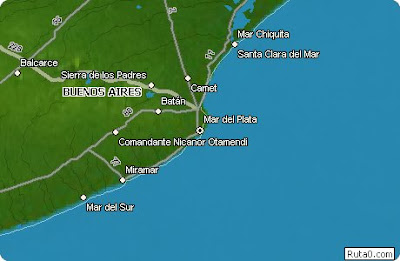 Mar del Plata Mapa Imagen