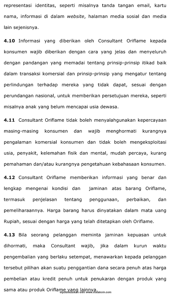 Wewenang Konsultan Oriflame konsultan-oriflame