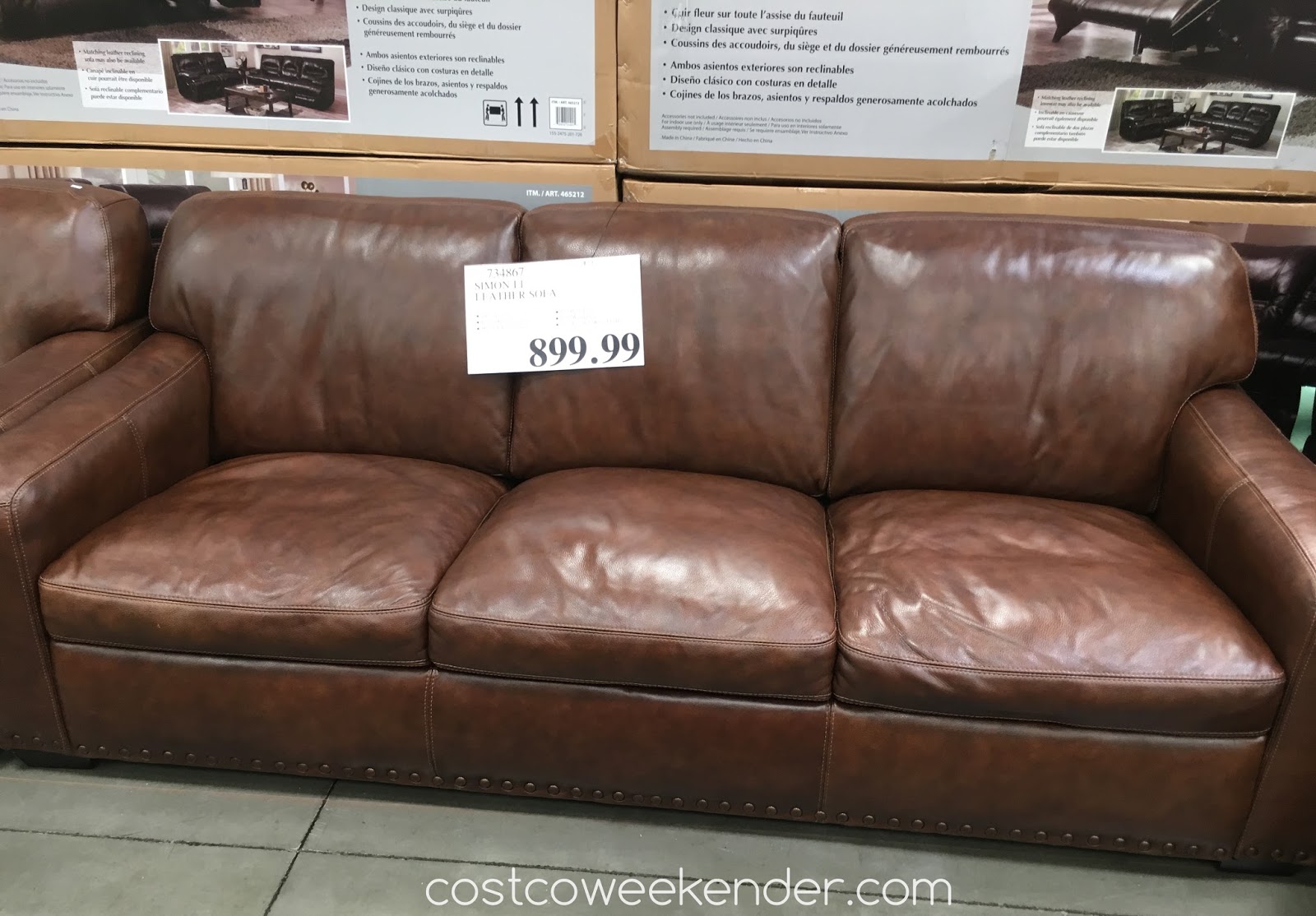 simon li leather sofa set