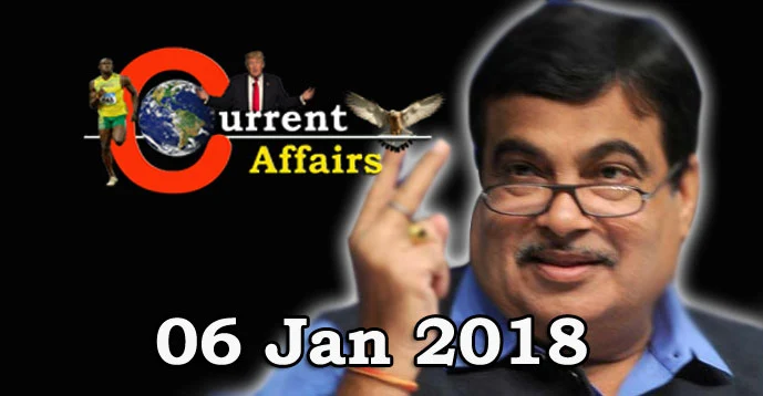 Kerala PSC - Daily Current Affairs 06/01/2018