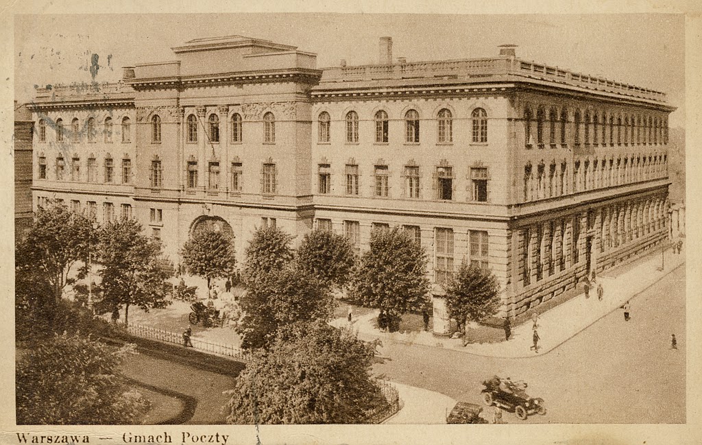 Warsaw on Postcards Poczta Główna / Main Post Office 1933