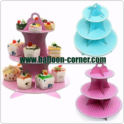 3 Tier Cake Stand Motif Polkadot 3 Tier Cake Stand Motif Polkadot