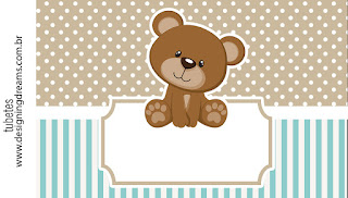Teddy Bear for Boys Free Printable Labels. 