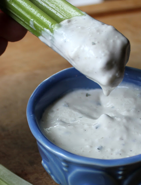 Check out this ranch dressing and dip recipe with less than half the calories of store-bought!