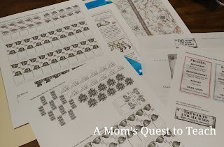 A Mom's Quest to Teach: Reviewing Home School in the Woods' Á La Carte #hsitwalacarteprojects #U.S.History #worldhistory #hands-on #timelines #learninggames #maps