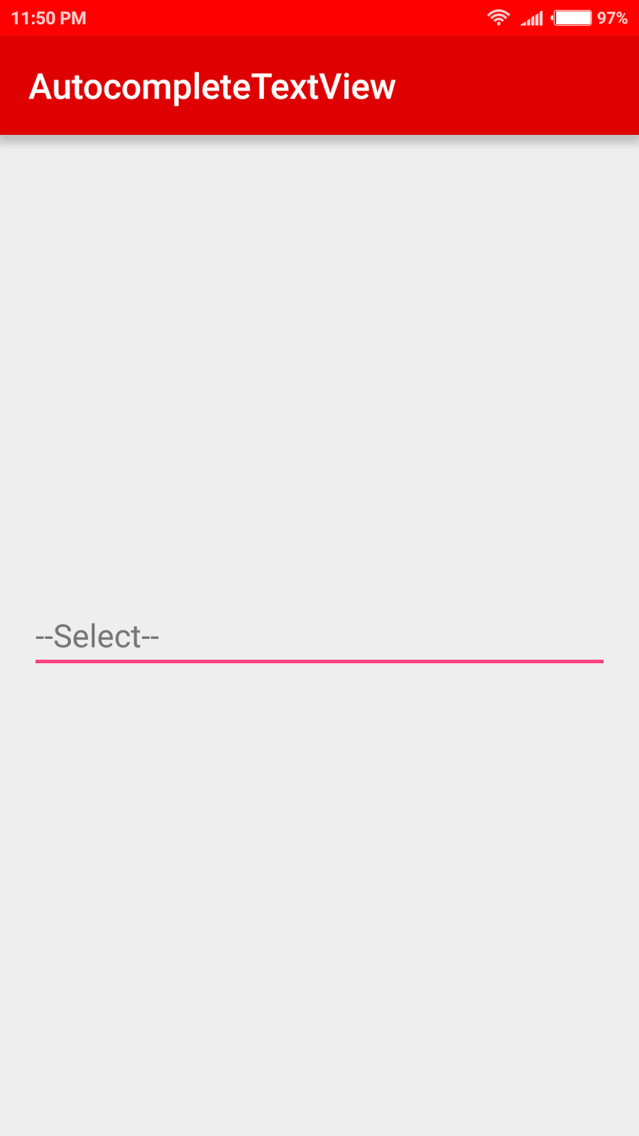 Android Tutorials example in Android Studio How