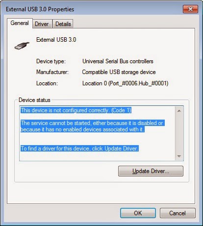 USB 3.0 Device driver troubleshooting USB 3.0 Device driver troubleshooting