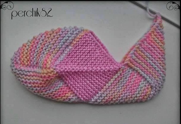 Tina's handicraft : knitting slippers