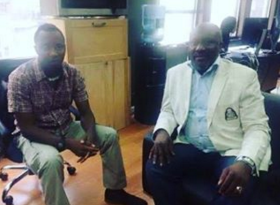 1 Throwback photos of Dino Melaye meeting Sowore at Sahara Reporters office in 2013