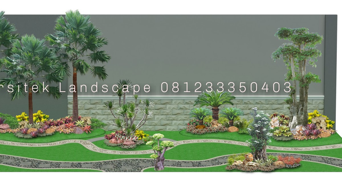 Sketsa Desain Taman 3D - Jasa Pembuatan Taman