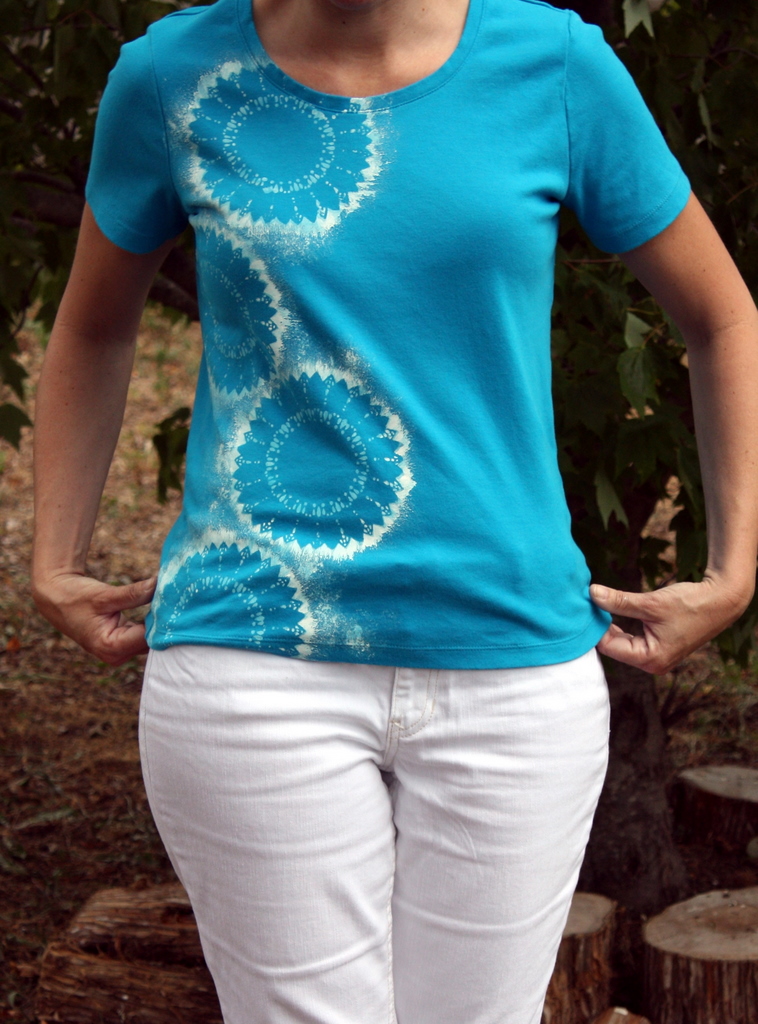 Sweet Something Designs: Painted Doily Tee