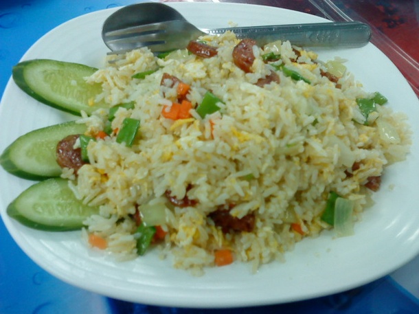 Recipe for Thai fried rice-Chinese sausage fried rice