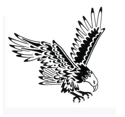 Galeria DeTatu: Tribal Eagle Animal Tattoos Design on Arm For Men