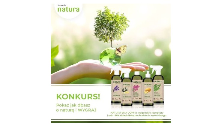 Wygraj 1 z 10 naturalnych i w pełni wegańskich zestawów do sprzątania Natura Eko Dom Konkurs