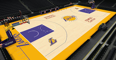 NBA 2K14 Lakers HD Court Mod