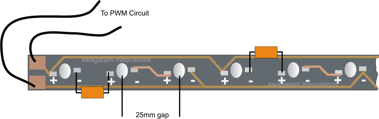 Making a 40 Watt LED Emergency Tubelight Circuit Using 1 Watt 350 mA