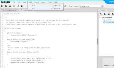 Java Developer Temple: Online Java Simple Editor