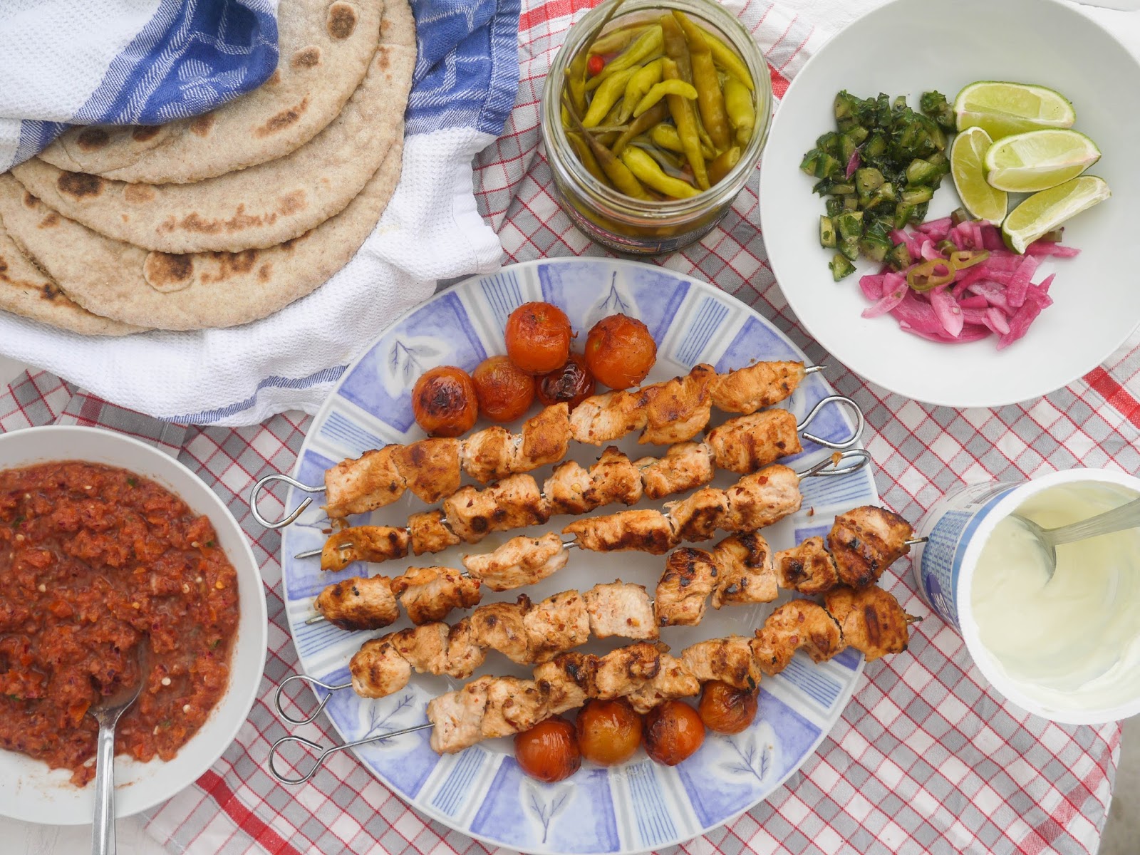 This Muslim Girl Bakes Turkish Chicken Kebabs with Tomato Chilli Sauce.