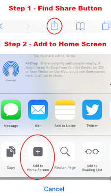 how to add to home screen