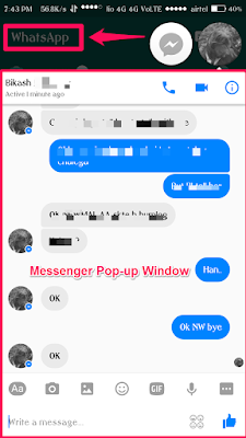 Facebook Chat Heads On Different Screen