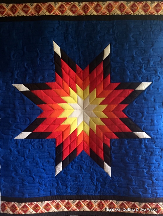 Night Owl Quilting & Dye Works Star Blanket