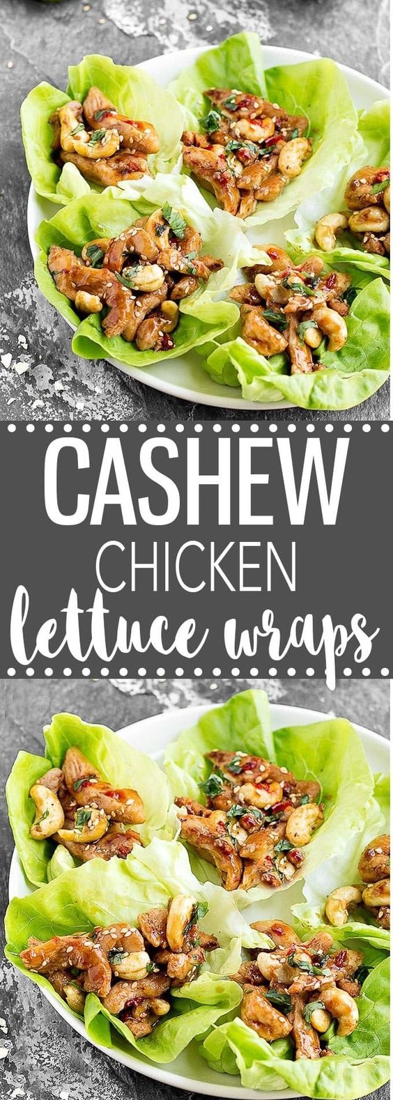 Cashew Chicken Lettuce Wraps