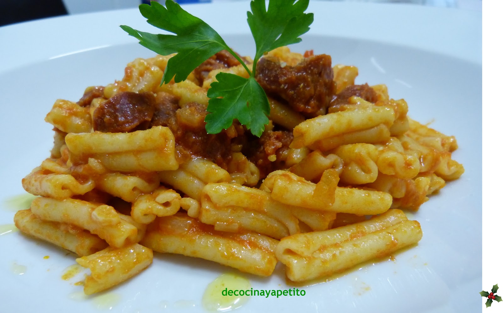 Cocinando con Vicky, recetas de cocina PASTA al huevo, con sofrito de chorizo