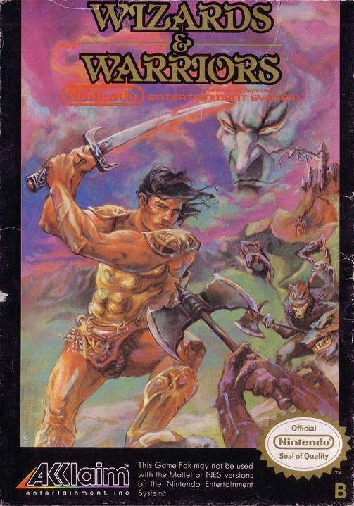 8Bit City Wizards and Warriors NES Box Scans