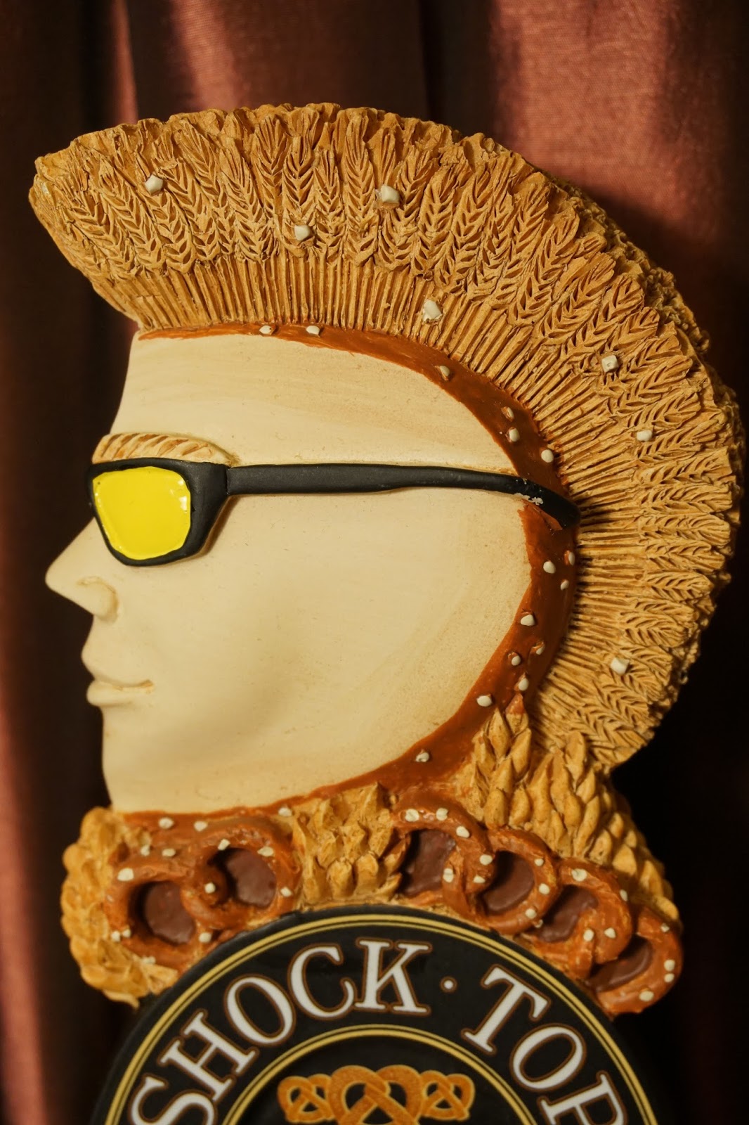 Tap Handle 529 AnheuserBusch Shock Top Twisted Pretzel Wheat