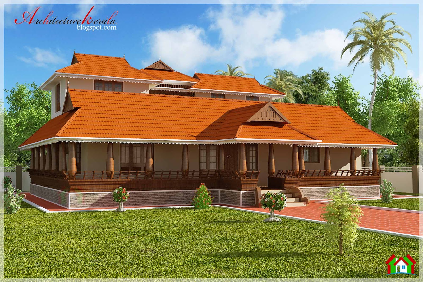 Architecture Kerala: NALUKETTU STYLE KERALA HOUSE ELEVATION