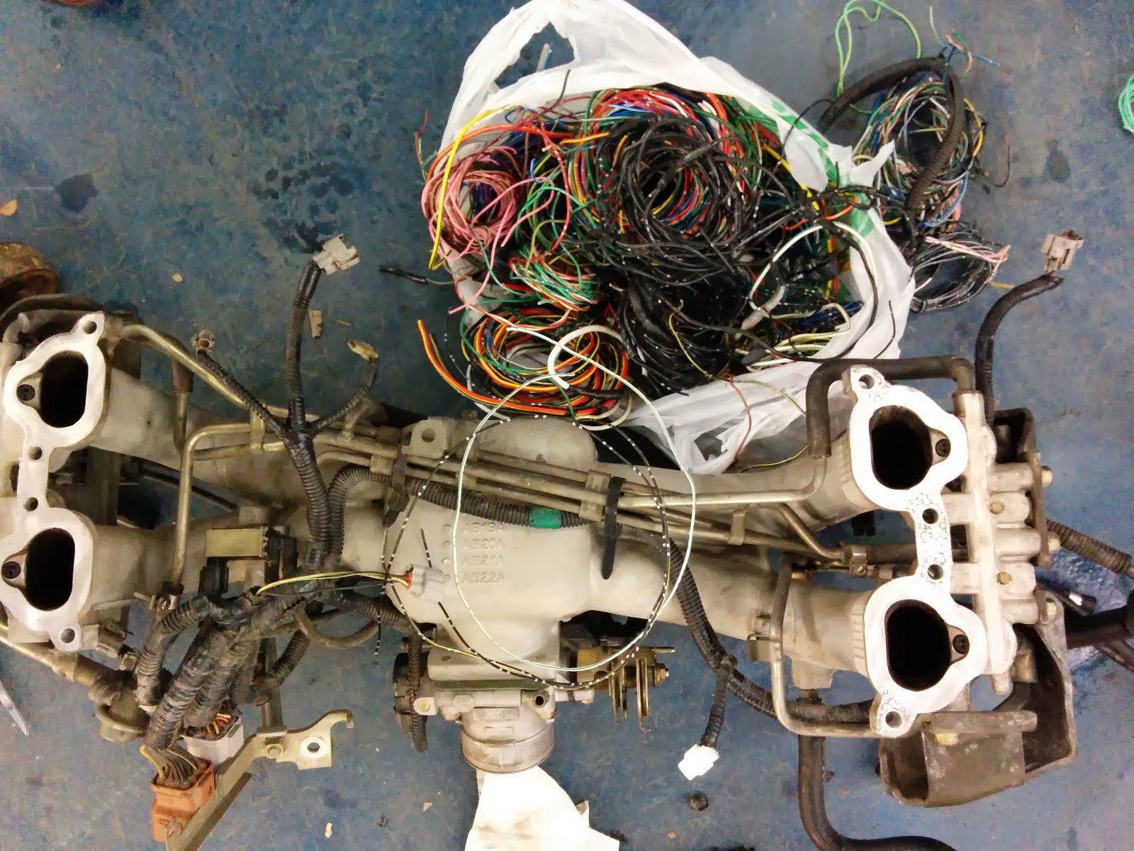 Love'n it out Westfalia Subaru Intake Manifold Installed