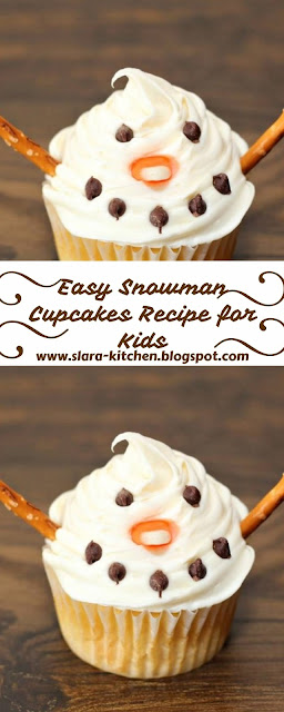 Easy Snowman Cupcakes Recipe for Kids