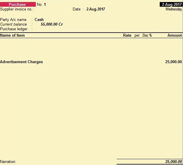 How to Record Cash Expenses under GST in Tally (Reverse Charge)?