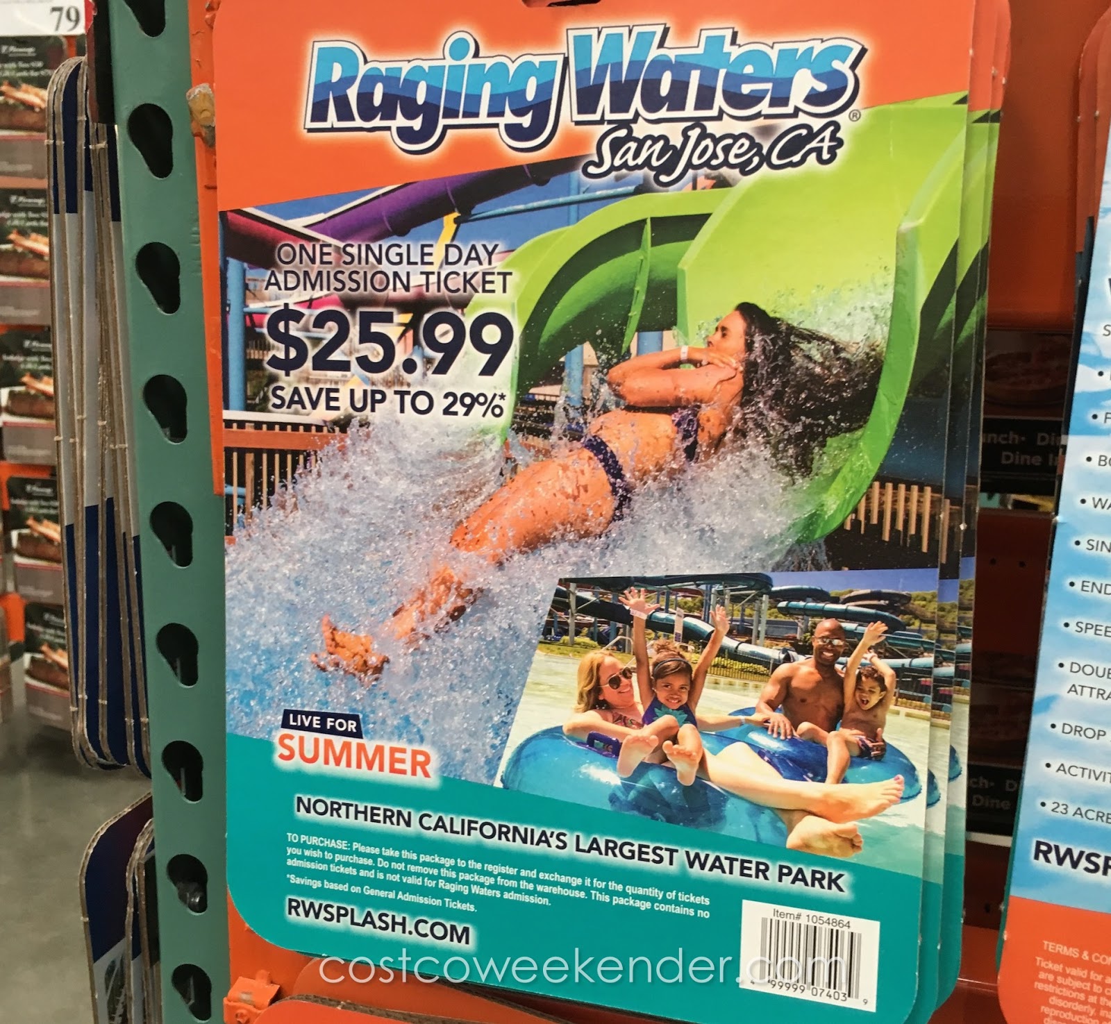 Raging Waters 2016 Adult Single Day Admission Ticket Costco Weekender