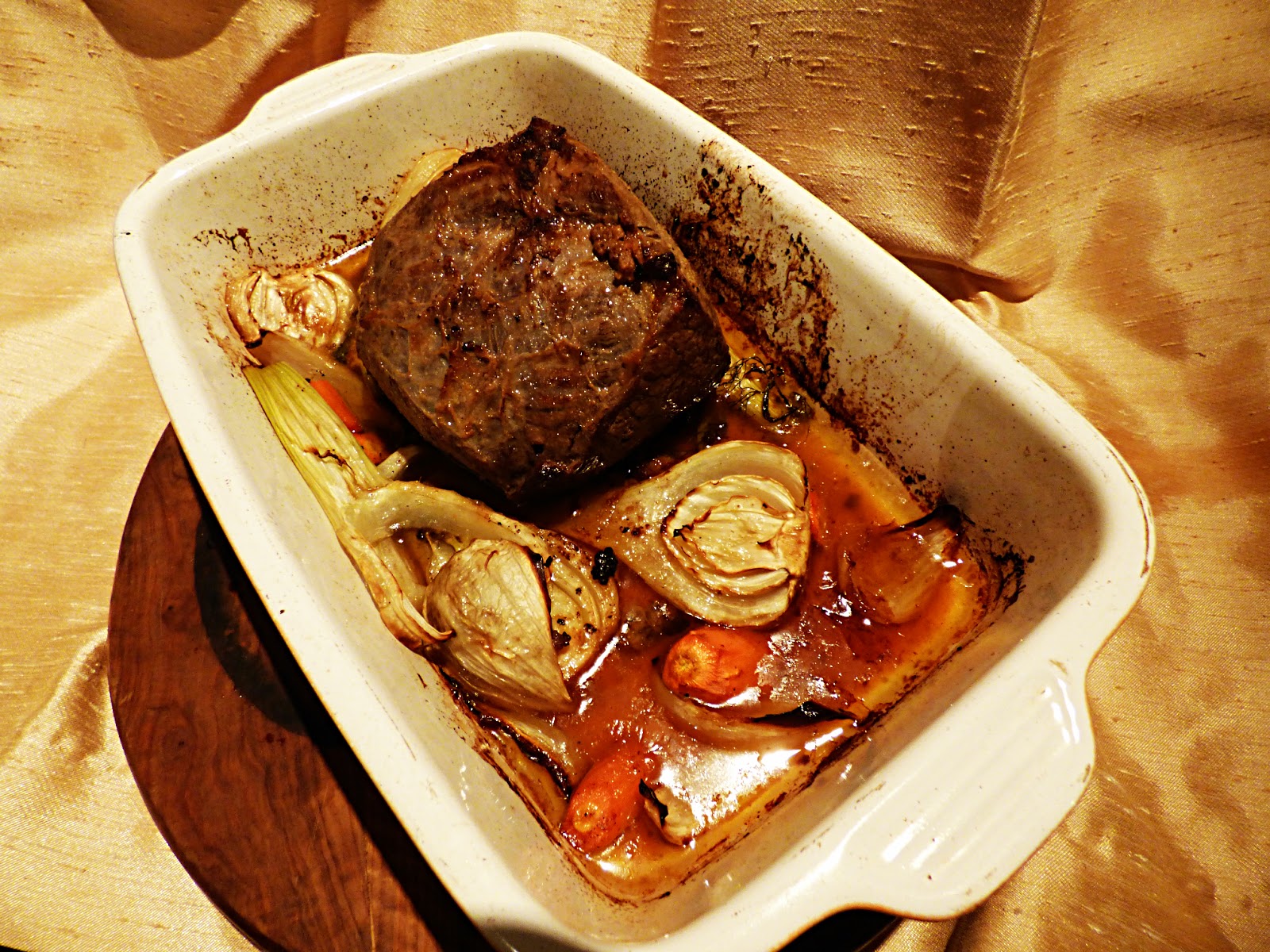 Chez Maximka Roast beef with brown sugar, rum & mustard glaze