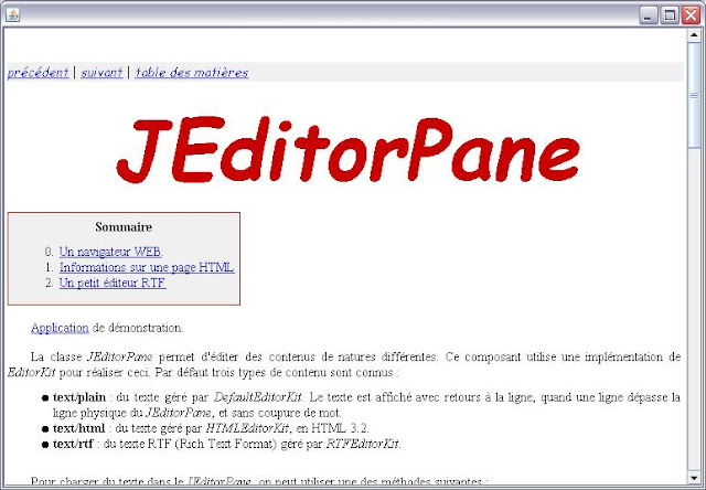 JEditorPane