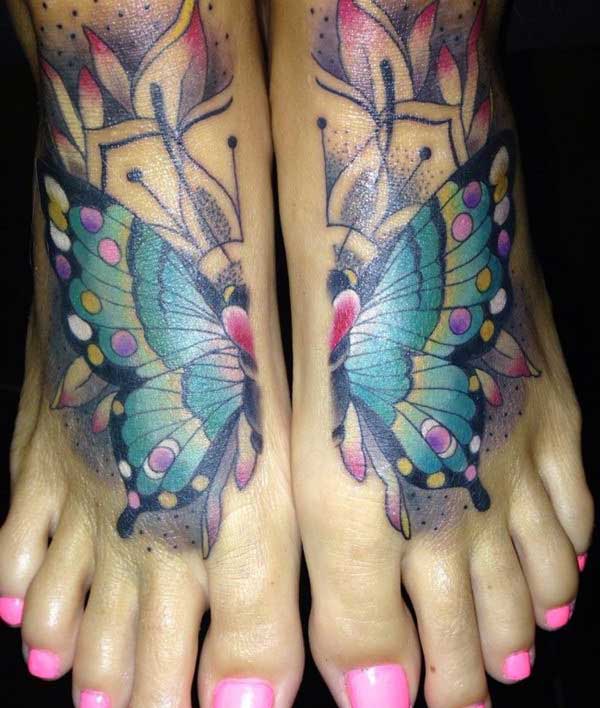 butterfly tattoo foot butterfly tattoo foot