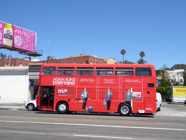 Adam Ruins Everything season 1 part 2 bus ad Adam Ruins Everything bus ad