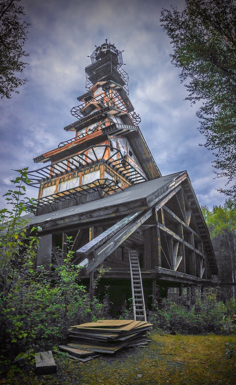 A Towering Home in the Alaskan Wilderness Looks Like Something Right out of a Dr. Seuss Book