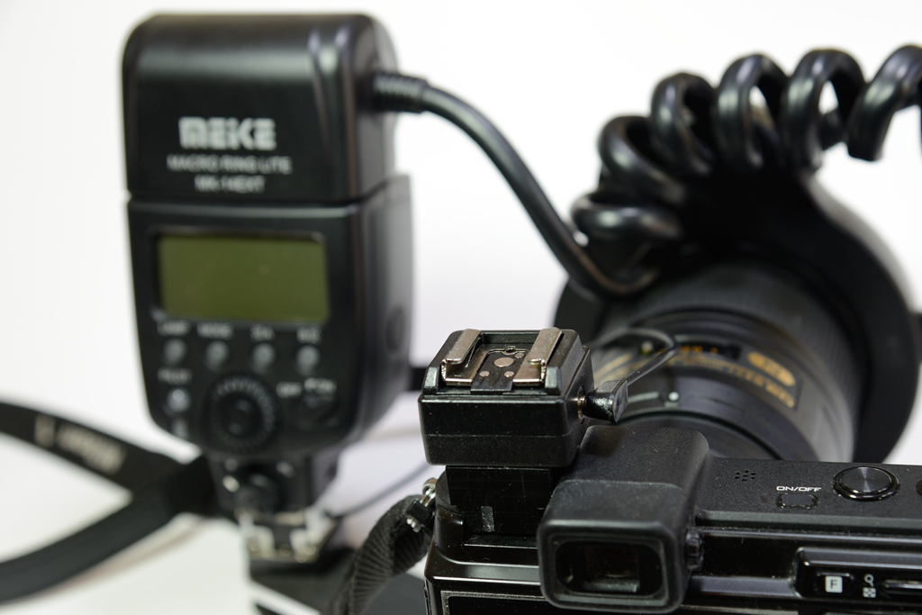 Adapting Camera Using a ring flash on Nikon 1 V series camera