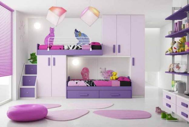 Kamar Tidur Rumah Minimalis type 30 Dengan Ranjang Bertingkat